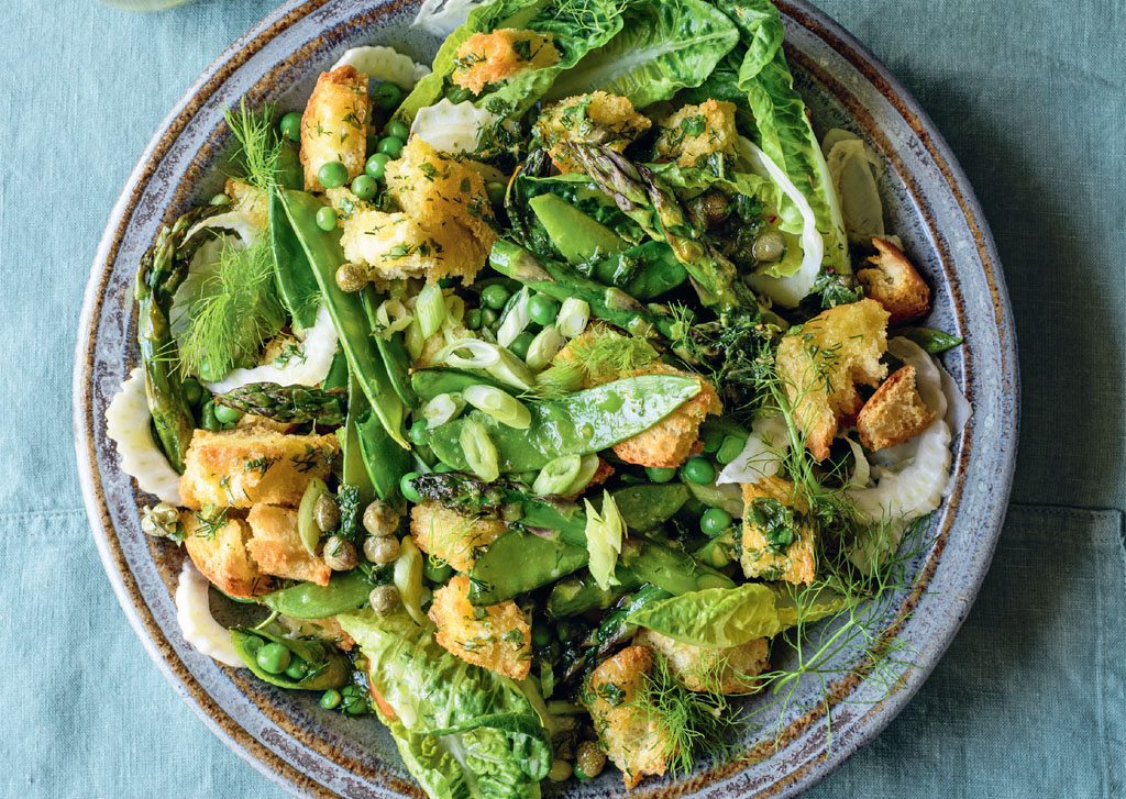 Higgidy Spring Veg Panzanella Salad